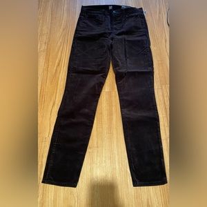Gap High Rise True Skinny Jeans Black Velvet Size 30